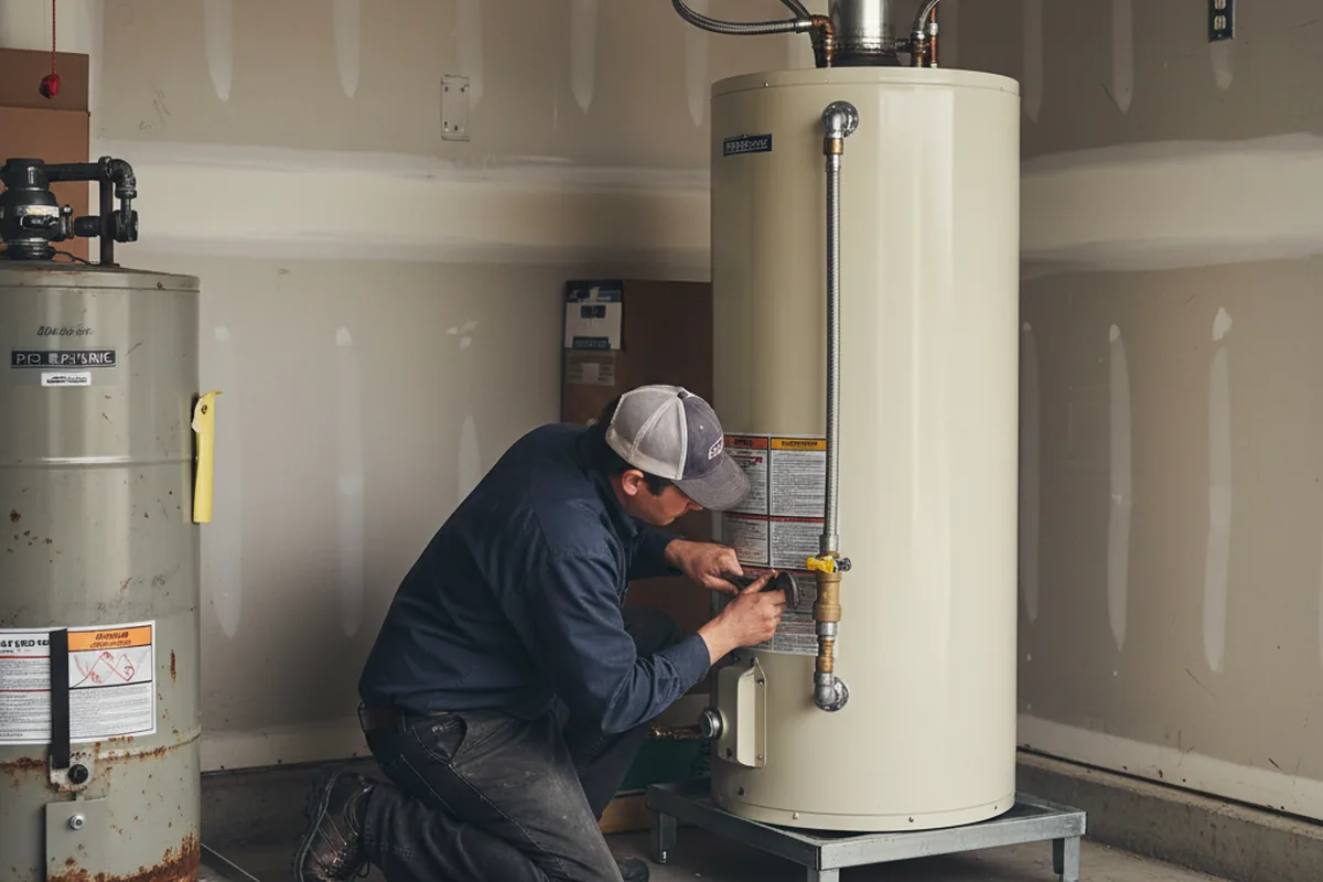 Water heater and shutoff valve replacement in McSherrystown